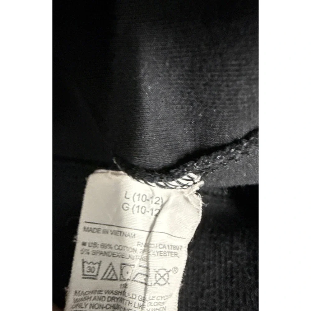 Old Navy Active Dynamic Fleece‎ Hoodie Girls L (10-12 Charcoal/black Accents